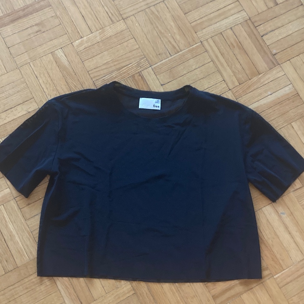 Wilfred Free Black Mesh Top
